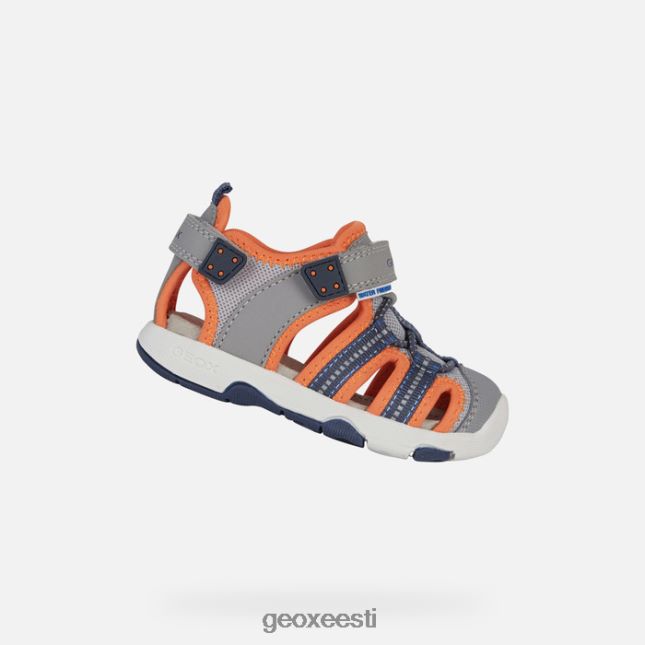 hall/fluooranž ZZ2TH21435 Geox sandal multy väikelaps
