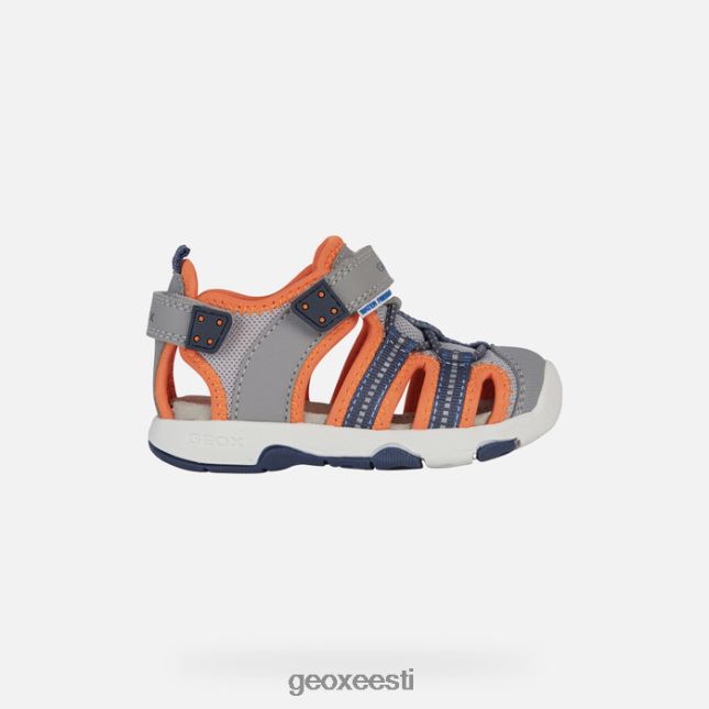 hall/fluooranž ZZ2TH21435 Geox sandal multy väikelaps