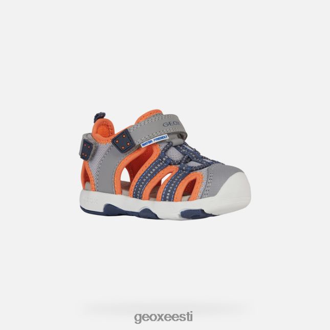 hall/fluooranž ZZ2TH21435 Geox sandal multy väikelaps
