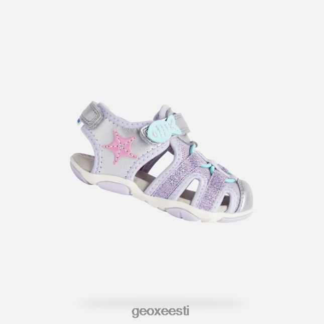 hõbe/lilla ZZ2TH21595 Geox sandaal agasim väikelaps