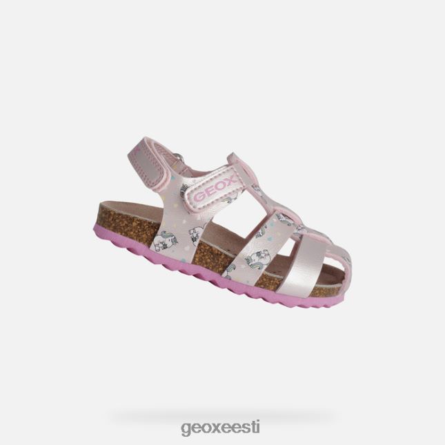heleroosa/fuksia ZZ2TH21533 Geox sandaalkriidist väikelaps