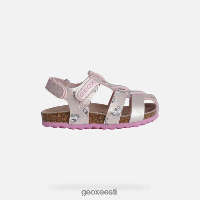 heleroosa/fuksia ZZ2TH21533 Geox sandaalkriidist väikelaps