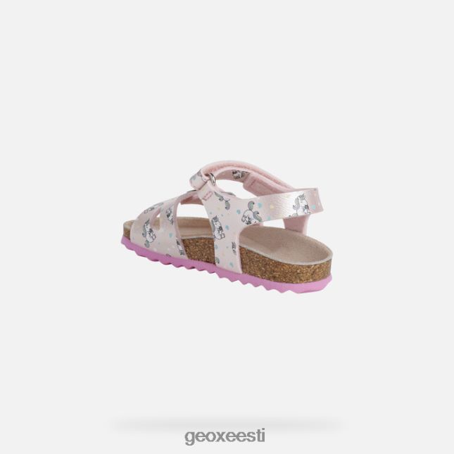 heleroosa/fuksia ZZ2TH21631 Geox sandaalkriidist väikelaps
