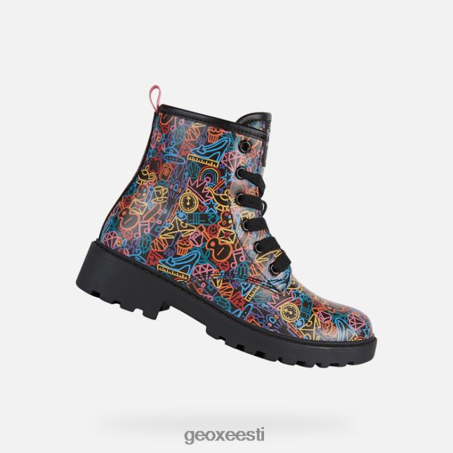 must/mitmevärviline ZZ2TH21200 Geox asjalik tüdruk