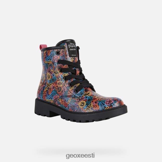 must/mitmevärviline ZZ2TH21200 Geox asjalik tüdruk