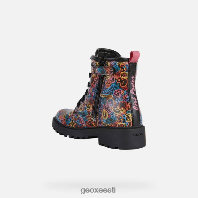 must/mitmevärviline ZZ2TH21200 Geox asjalik tüdruk
