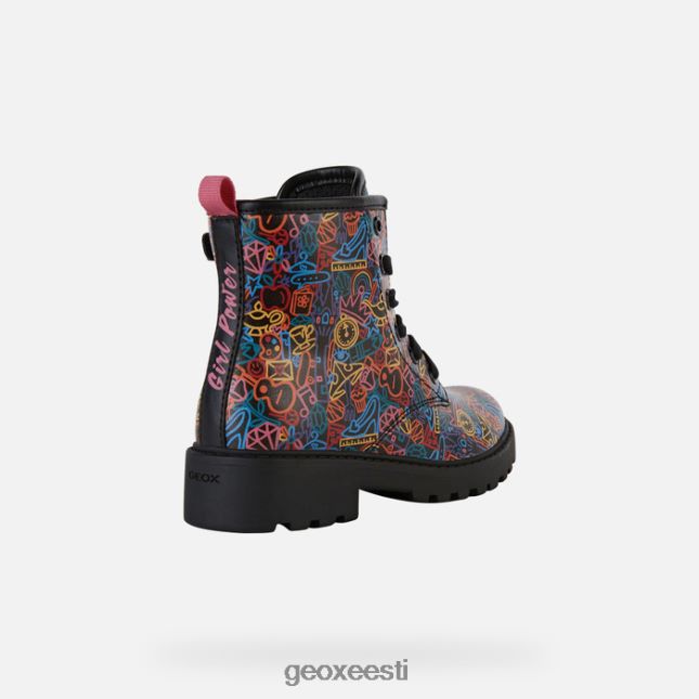 must/mitmevärviline ZZ2TH21200 Geox asjalik tüdruk