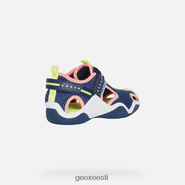 mereväe/fluo fuksia ZZ2TH21048 Geox kahlaja juunior