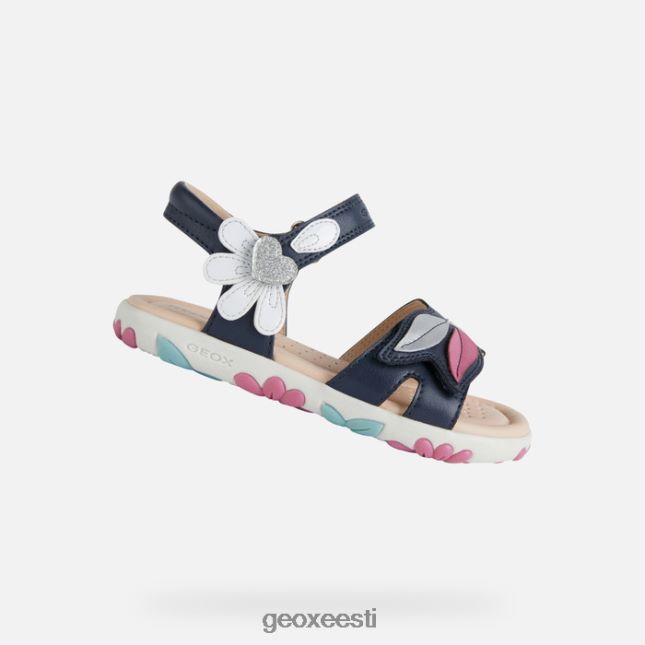mereväe/valge ZZ2TH21177 Geox sandaal haiti tüdruk