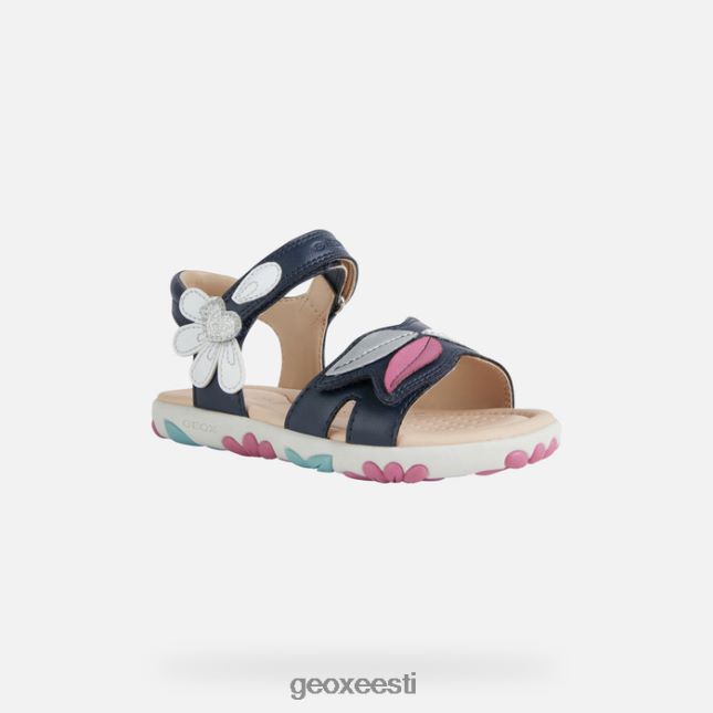 mereväe/valge ZZ2TH21177 Geox sandaal haiti tüdruk