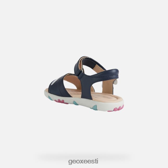 mereväe/valge ZZ2TH21177 Geox sandaal haiti tüdruk